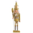 thumbnail image 1 of Miangastore 1pc Nutcracker Figure Statues Puppet Soldier Figure Xmas Toy Decor (Golden), 1 of 8