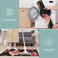 thumbnail image 6 of Red Mushroom Fantasy Black Pattern Kitchen Rugs Sets Of 3,Kitchen Runner Rugs Non Skid Washable,Decorative Kitchen Floor Mats for Kitchen,Sink,Laundry,17"x30"+ 17"x47" + 17"x59", 6 of 6