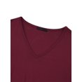 thumbnail image 4 of SANOPY Womens Dressy Blouse V-Neck Shirt Ruffle 3/4 Flared Sleeve Tunic Tops, 4 of 6