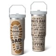 thumbnail image 2 of 1pc dad 30oz Tumbler with Straw & Handle - Insulated Stainless Steel Cup | Holiday Gift for Man Women (Christmas, Valentine's, Birthday), 2 of 7