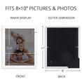 thumbnail image 4 of Icona Bay Combination White Picture Frames Set - 10 PC (Four 4x6, Four 5x7, Two 8x10), Impresia Collection Multi-Pack, Simple Modern Design for Wall Gallery, 4 of 4
