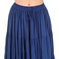 thumbnail image 5 of ThePirateDressing Women's 25-Yard Cotton Maxi Skirt, 4-Tier Pleated A-Line Long Skirt, 5 of 5