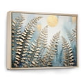 thumbnail image 2 of Designart "Graceful Serenity Amongst The Golden Ferns" Ferns Floater Framed Wall Art Living Room, 2 of 5