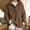 A1 Coffee, variant on Sweatshirt for Women Oversized Henley Neck Pullover Top Fall Outfits,Snap Button Up Pullover Tops,Quilted Placket Detail,Loose Drop Shoulder Fit,Tunic Sweatshirt,Fall Winter Fashion Outfits Grey L