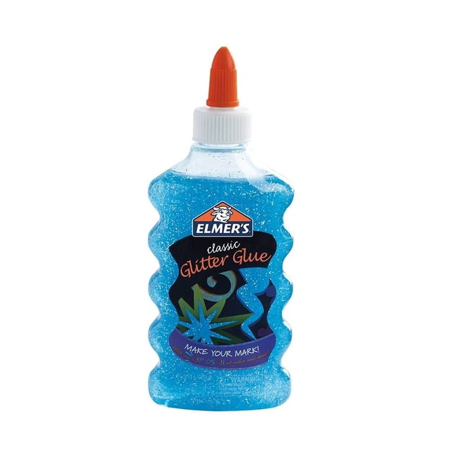 Pegamento Líquido Elmer's con Purpurina Azul