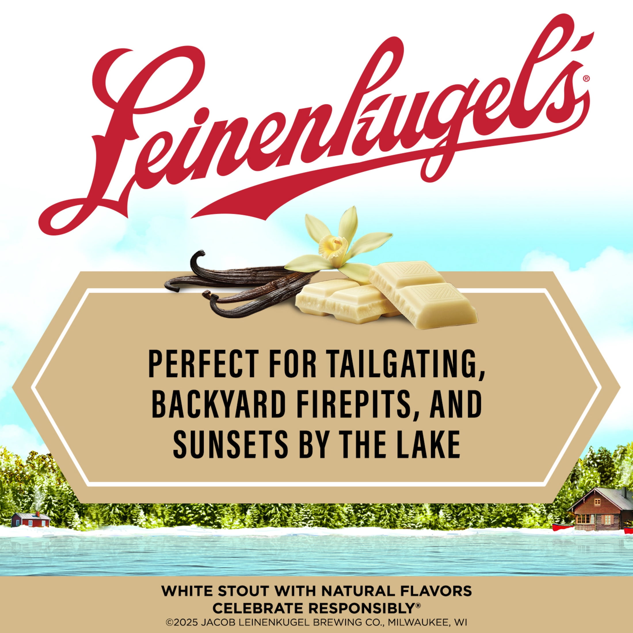Leinenkugel's White Mocha Stout Craft Beer, 12 Pack, 12 fl oz Aluminum Cans, 5.6% ABV