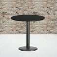 thumbnail image 2 of Flash Furniture Stiles 30'' Round Black Laminate Table Top with 18'' Round Table Height Base, 2 of 5