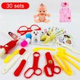 thumbnail image 2 of Conjunto De Juguetes Médicos Juego de 30 Uds. De juguetes médicos para enfermera, juego de simulación educativo para niños (rosa) Hugtrwg  libre de BPA, 2 of 9