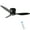 9#Matte Black,ABS+Steel(Q235), variant on 42" Flush Mount Ceiling Fan Without Light,3 Reversible Blades,With 6 Speeds Reversible Dc Motor,Low Profile Ceiling Fan with No Light for Living Room Kitchen Bedroom,Matte Black Abs+Steel(Q235)