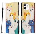 thumbnail image 1 of FOXDOCK Funda Tipo Cartera para iPhone 12 Mini con Soporte y Correa – Diseño de Patrones Lindos, 1 of 6