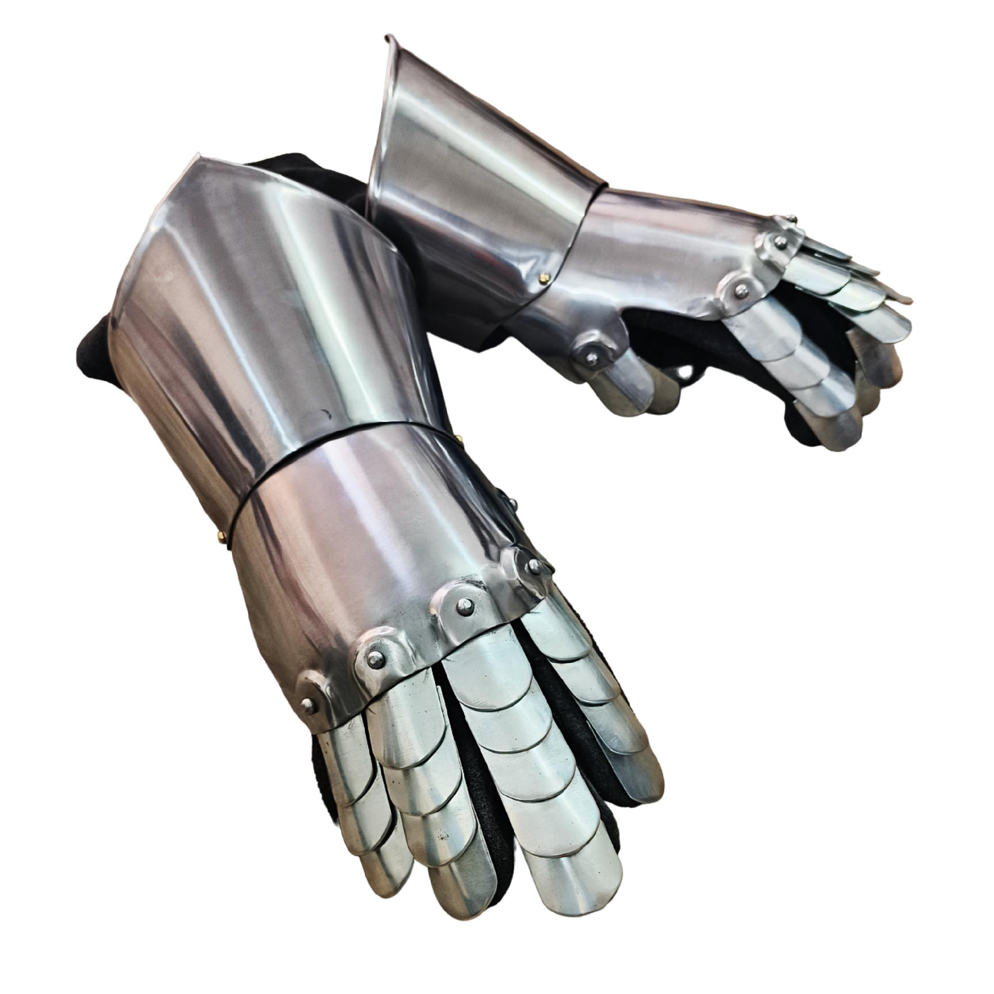 NISTAN Steel Medieval Knight Armor Gauntlet Gloves - 1 Pair