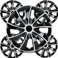 thumbnail image 3 of (4-Pack) 16 inch Universal Wheel Covers Steel Fit 16" Tire And Rim,Silver Lacquer & Black Lacquer, 3 of 9