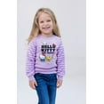 thumbnail image 2 of Hello Kitty Cinnamoroll Keroppi Fleece Pullover Sweatshirt with Faux Fur Sleeves Toddler to Big Kid, 2 of 5