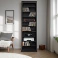 thumbnail image 2 of Pemberly Row 53" 2-Sided CD DVD Media Spinning Storage Tower in Black, 2 of 8