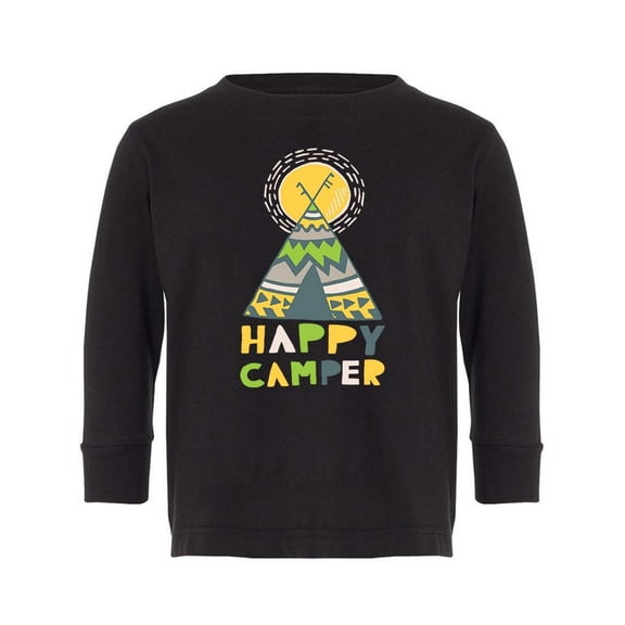 Happy Camper Quote. Long Sleeve Toddler -Image by Shutterstock,  4 Toddler