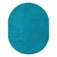 thumbnail image 3 of Unique Loom Solid Shag Collection Area Rug (7' 10" x 10' Oval Turquoise), 3 of 7