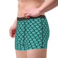 thumbnail image 4 of Balery Aquamarine Glitter Men's Boxer Briefs, Soft and Breathable Cotton Underwear with nylon Waistband-Large, 4 of 9