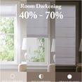 thumbnail image 3 of JERFIT White Cordless Roman Shade 29x64 Inch, Polyester Fabric Blackout Window Blind, Thermal Insulated Room Darkening Shade with Foamback, Easy Lift Retractable Mechanism for Bedroom, 3 of 10