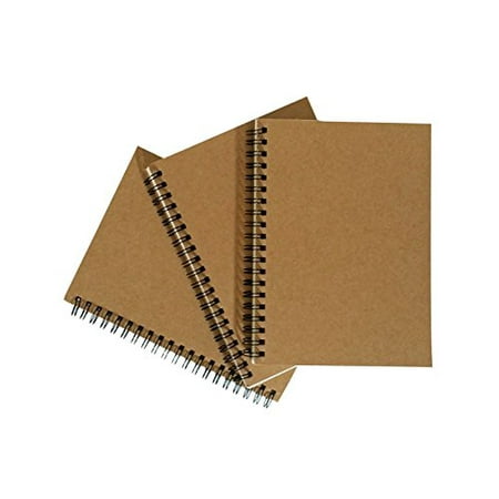 - Notepads with Kraft Paper Covers (5 x 7 Notebooks Set of 3)