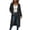Black, variant on cocolona Womens Cable Knit Long Sweater Cardigan Loose Casual Hooded Long Sleeve Sweater Solid Color Trendy Fall Tunic Cardigan