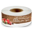 thumbnail image 1 of Visland 120Pcs Christmas Labels Self-adhesive Decorative Multi-patterns Classic Element Packaging Stickers for Christmas, 1 of 8
