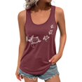 thumbnail image 1 of Casual Women's Tanks For Summer Fashionable Graphic Style Versatile Round Neck Design Comfortable And Washable Basic Tops For Everyday Wear, 1 of 4
