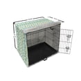 thumbnail image 6 of Modern Dog Crate Cover, Geometric Illustration Placed Vertically on a Plain Background, Easy to Use Pet Kennel Cover Small Dogs Puppies Kittens, 7 Sizes, Avocado Green Sea Blue, by Ambesonne, 6 of 6