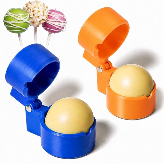2 Pcs Round Cake Pop Mold Press Set, Circle Cake Pop Cutter and Pusher Home Baking Dessert Tool