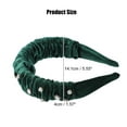 thumbnail image 2 of Unique Bargains 1 Pcs Rhinestone Headband Faux Crystal Headbands Hair Accessories for Women Green 1.57 Inch Wide, 2 of 7