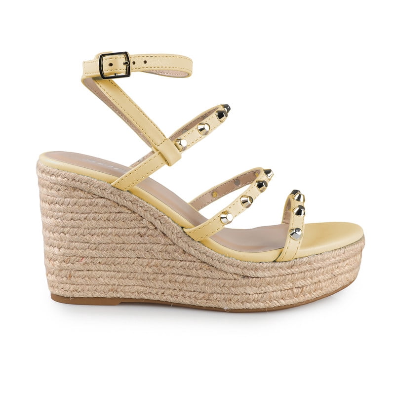Women's Chic Strappy Espadrilles Platform Wedge Casual Sandals