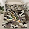thumbnail image 2 of Feelyou Rustic Camouflage Queen Sheet Sets, Hunting Wildlife Duck Flat Sheet, Teens Kids Boys Girls Queen Fitted Sheet, Ultra Soft Bedroom Decor, 4 Pieces, 2 of 7