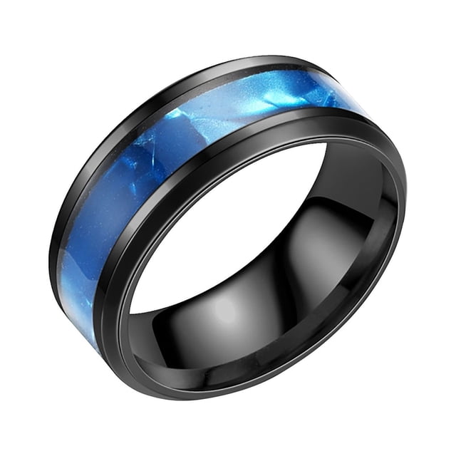 Kcodviy Shell Titanium Ring Men Size 8 Rings Popular Exquisite Ring Simple Rings Jewelry Popular Accessories