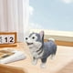 thumbnail image 1 of Bonita estatua de perro, modelo animal, figura de resina, divertida figura coleccionable pequeña de husky siberiano, cachorro de pie, decoración para, 1 of 8
