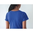 thumbnail image 5 of 4th of July Distressed Offset American Flag Women's Juniors Soft T Shirt, 5 of 5