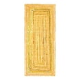 thumbnail image 3 of Unique Loom Braided Chindi Collection Area Rug - Layer (2' 7" x 6' 1" Runner Yellow Orange/Orange), 3 of 7
