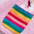 thumbnail image 5 of KAWELL Cotton Girls Flower Rainbow Short Sleeve Dresses Butterfly Animal for Kids 3-8 Years, 5 of 7