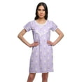 thumbnail image 1 of Moomaya Cotton Lace Neckline Sleepwear For Women Button Placket Nightdress, 1 of 5