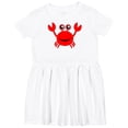 thumbnail image 3 of Inktastic Cute Red Crab Girls Toddler Dress, 3 of 5