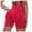 Red, variant on JIKNTTR Yoga Shorts for Women Workout Shorts 4.5 Scrunch Lifting Gym Shorts Seamless Booty Shorts Women Yoga Running Shorts
