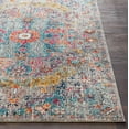 thumbnail image 6 of Mark&Day Area Rugs, 5x7 Olivia Traditional Teal Beige Area Rug (5'3" x 7'3"), 6 of 10