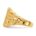 thumbnail image 3 of 14K Yellow Gold Ring Band Signet 14.0x13.0mm Open Back Men's, Size 6, 3 of 5