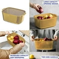 thumbnail image 5 of sruoe Draining Basket, 2 In 1 Container with Draining Basket, Fruit Vegetable Wash Basket, Kitchen Double Layered Drain Basket Bowl Washing Colander, Basket for Hosehold, Living Room, Plastic, 5 of 5
