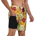 thumbnail image 2 of Fotbe Bees Honeycomb Traje de Baño para Hombre – Shorts de Natación de Secado Rápido con Forro y Bolsillos-X-Large, 2 of 6