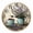 FLWI- 13, variant on Kurmntregon Vintage Coffee Lavender Wall Clock Floral Cafe Silent Non Ticking Decorative Clock For Living Room, Kitchen, Home,Bathroom, Bedroom, Office Or School Shop Hotel Round 10"