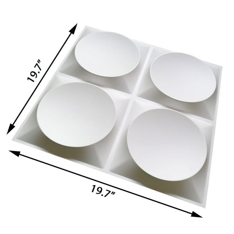 Art3d Disc Design 19.7 in. x 19.7 in. PVC 3D Wall Panel (12-Pack) Art3d Disc Design 19.7 in. x 19.7 in. PVC 3D Wall Panel (12-Pack)
