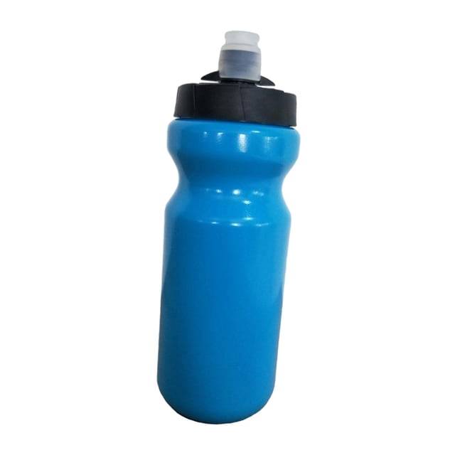 Botella de agua deportiva exprimible, vaso de agua, gran capacidad, botella de bebida, 620 ml para actividades al libre, ejercicio, fútbol, Azul