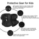 thumbnail image 5 of Juego de 6 piezas de equipo de protección para niños, rodilleras para niños, coderas, muñequeras, equipo de seguridad para niños pequeños, patinaje, ciclismo, bicicleta, patinaje, scooter, monopatín, deportes al aire libre, negro S brillar Electrónica, 5 of 5