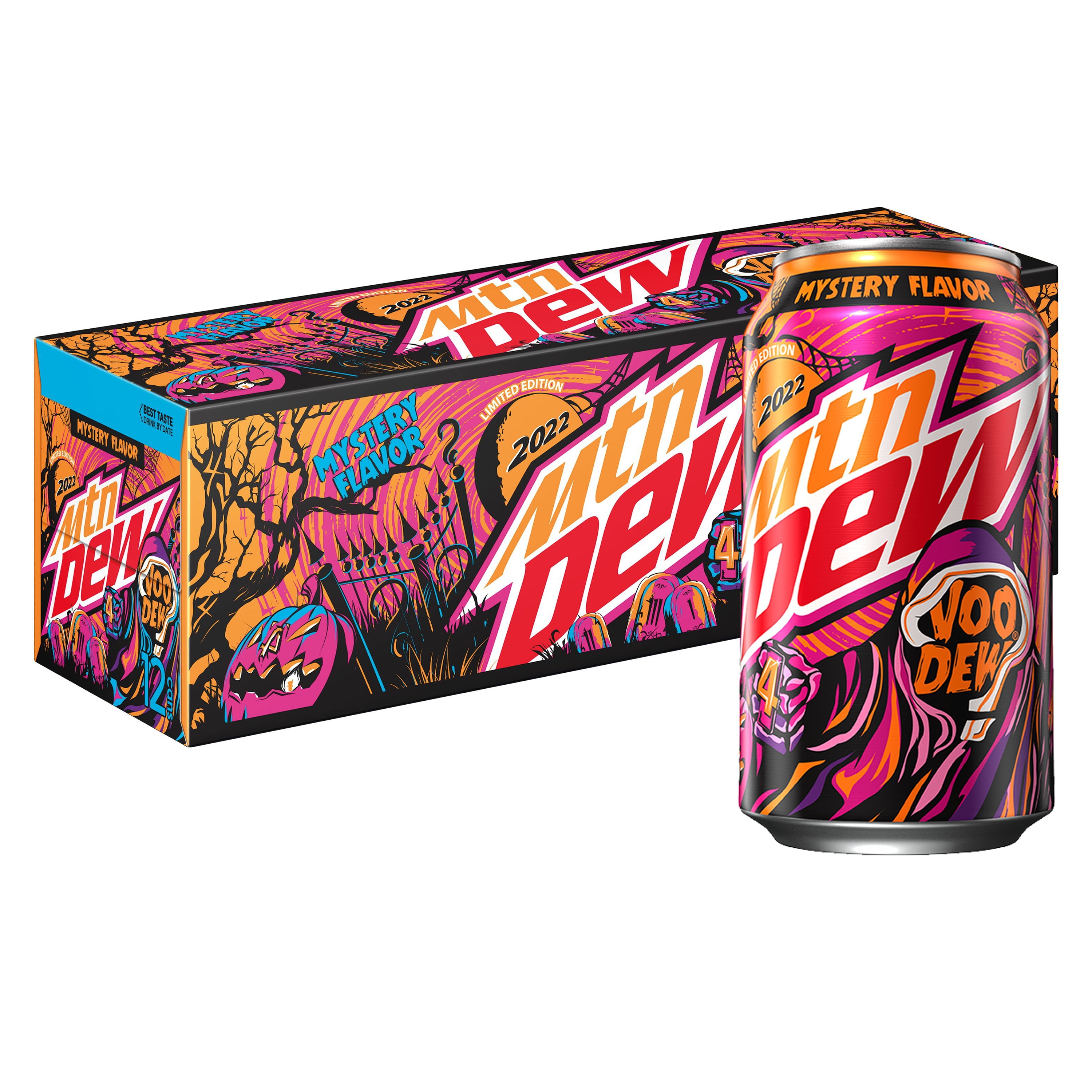 Buy Mtn Dew Soda, Voo Dew 2022, 12 fl oz, 12 Count Online at Lowest
