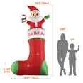 thumbnail image 3 of Papá Noel inflable de Navidad SHDEJTG de 10 pies con luz LED, 3 of 7