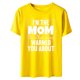 thumbnail image 4 of Camiseta de mujer Camisetas divertidas y lindas Camiseta de manga corta Regalo del día de la madre Blusa con estampado de letras personalizadas Pompotops  hkajfhjk464472, 4 of 8